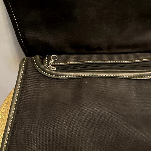 Vintage Coach 8114 USA Crossbody Bag | Hippie Black Canvas Denim & Leather, Rare - Picture 8 of 8